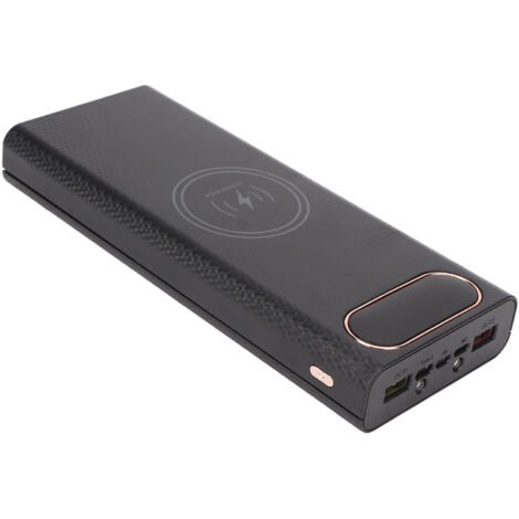 Boîtier de Batterie 21700 avec Charge Rapide 22.5W et Sans Fil 15W, Boîte DIY pour Power Bank, Noir (1/5)