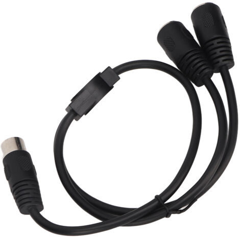 Câble splitter Y DIN 4 broches mâle-femelle, adaptateur professionnel 0,5 m pour connexion audio (1/5)