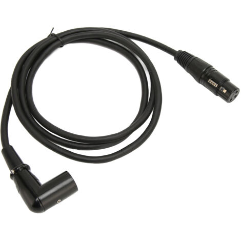 Câble XLR Mâle-Femelle Argenté 3 Pins 1.5m pour Microphone et Enceintes (1/5)