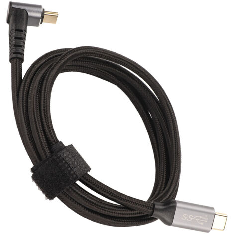 Câble USB-C 90° 4K 60Hz 100W PD pour Steam Deck, Charge Rapide 3.1 Gen2 1.5m (1/5)