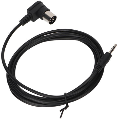 Câble audio 3.5mm mâle vers DIN 8 broches droit 90°, 1.8 mètres pour équipement musical
