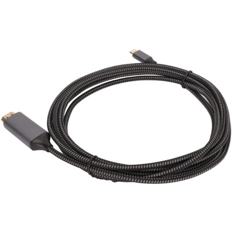 Câble USB-C vers HDMI 4K 60Hz 2m pour MacBook, Samsung Galaxy, PC portable et tablette