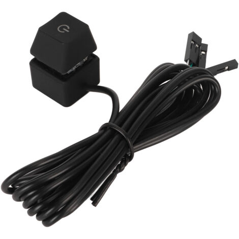 Interrupteur PC mécanique RGB avec bouton externe, câble d'alimentation 2 m pour tour de bureau. (1/5)