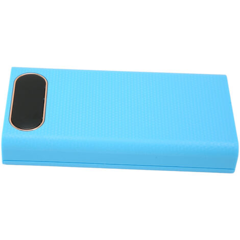 Boîtier de Batterie Portable DIY 6x21700 avec Affichage LCD pour Téléphone - Boîte Bleue Rechargeable (1/5)