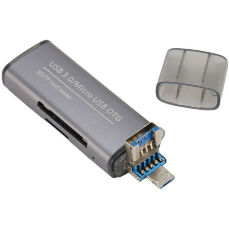 Adaptateur USB 3.0 5Gbps triple fonction : Type-A, Micro USB et port femelle pour transfert de données rapide (1/5)