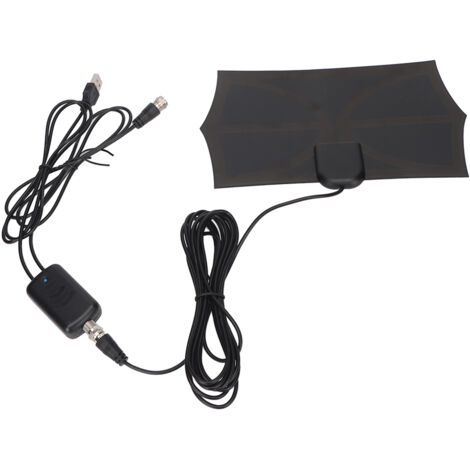 Antenne TV Numérique Intérieure/Extérieure Portée 300 km Compatible 4K 1080p pour Tous Téléviseurs (1/5)