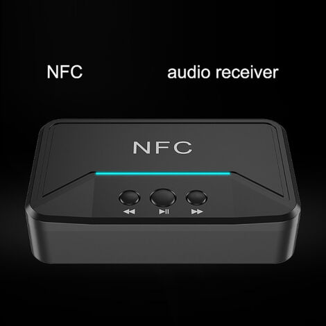 Récepteur Bluetooth voiture avec NFC, connexion A2DP, sorties RCA et Jack 3.5mm pour enceintes ou casques audio (1/3)