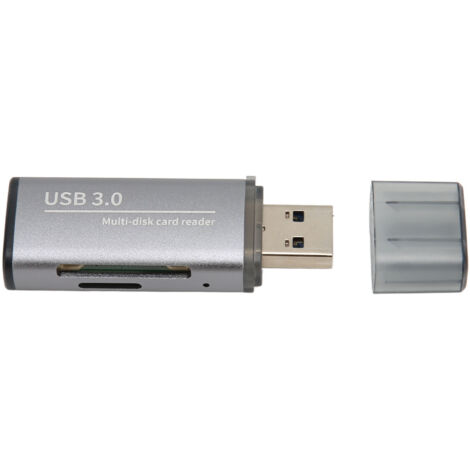 Lecteur de cartes micro SD USB 3.0 portable, compatible Mac et Windows, pour stockage rapide. (1/5)