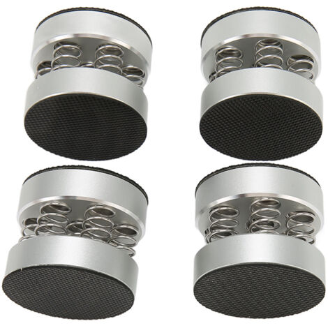 4 pieds amortisseurs antivibrations en aluminium pour enceintes HiFi, supports isolation acoustique avec ressorts (1/5)