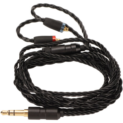 Câble audio MMCX OFC noir pour Shure SE215 SE315 SE425 SE535 SE846, câble de rechange pour écouteurs