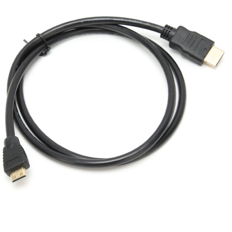 Câble HDMI Type A vers Type C 1 m, câble d'extension haute définition pour HDTV, projecteur, console de jeu (diamètre 5 mm)