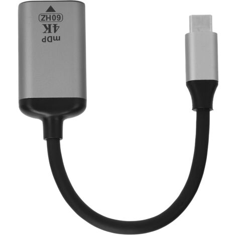 Adaptateur USB-C vers Mini DisplayPort 4K 60Hz pour Ordinateur et Téléphone Portable