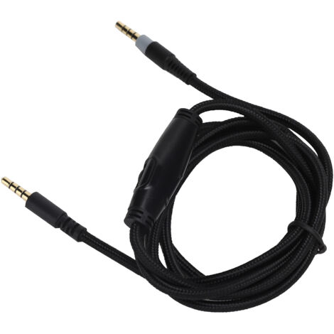 Câble audio 3.5mm mâle-mâle 1.5m pour casque Alpha et Skyline, fil noir de connexion stéréo