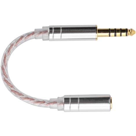 Adaptateur audio 4.4mm mâle vers 2.5mm femelle pour casque haute qualité, compatible avec lecteurs HiFi et amplificateurs portables. (1/5)