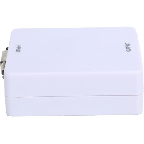 Adaptateur VGA HDMI Mini, Convertisseur Vidéo Compact 1080P Blanc pour PC (1/5)