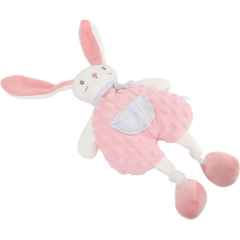 Couverture Rassurante Bébé en Forme de Lapin, Doudou Apaisant pour Nouveau-nés Filles Garçons (1/5)