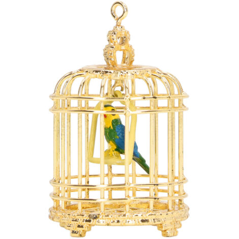 Cage à oiseaux miniature 1/12 en métal pour maison de poupée, accessoire déco et décoration miniature (1/5)
