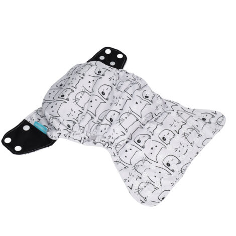 Couche lavable taille unique bébé, réglable anti-fuites, respirante et écologique EF22 (1/5)