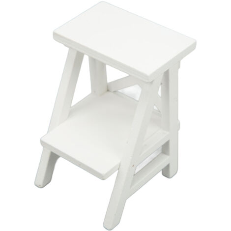 Étagère Murale Blanche 1:12 pour Maison de Poupée - Accessoire Miniature Artisanal Décoratif (1/5)
