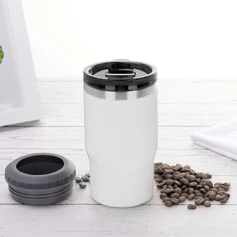 Glacière isotherme pour canettes 14oz en acier inoxydable 304, idéale voiture et extérieur, couleur blanc (1/5)