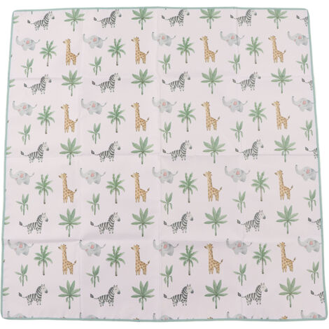 Tapis d'éveil antidérapant imperméable pour bébé avec motifs mignons pour sol ou table à langer
