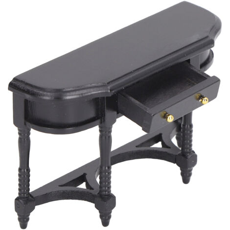Bureau Miniature en Bois pour Maison de Poupée - Accessoire Décoratif Scénique Jouet (1/5)