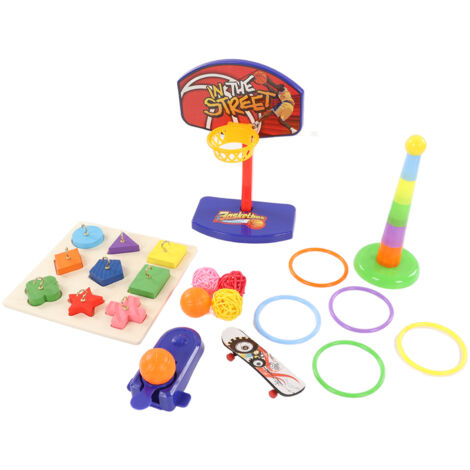 Jouet Éducatif pour Perroquets - Puzzle Empilable avec Accessoires de Sport, Anti-Anxiété (1/5)