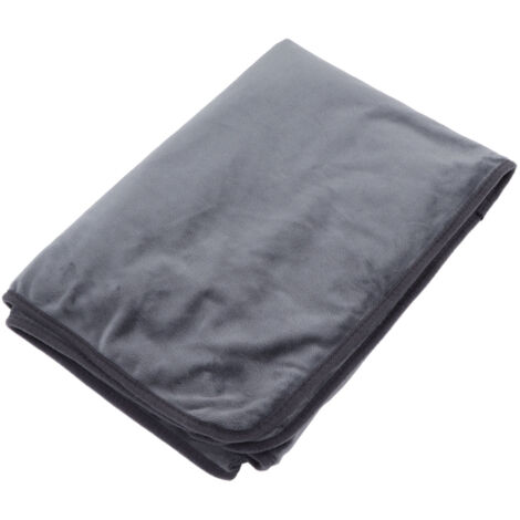 Couverture polaire bébé ultra chaude et douce, parfaite pour la maison, bureau ou voyage, gris foncé - lavable, anti-rétrécissement et réversible. (1/5)