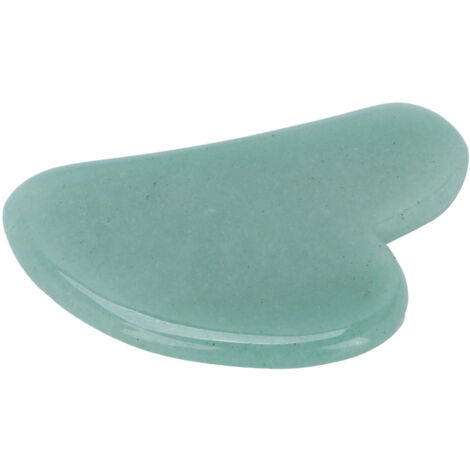 Plaque de Gua Sha en Pierre de Jade pour Soins du Visage et Détente (1/5)