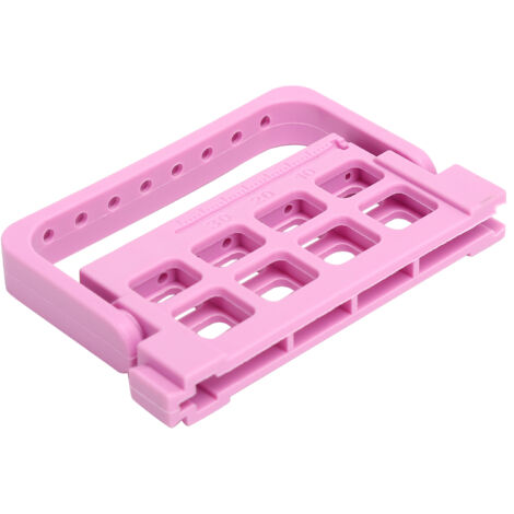 Support pour instruments endodontiques à 8 trous, porte-fraises dentaires, rangement d'accessoires dentaires en violet