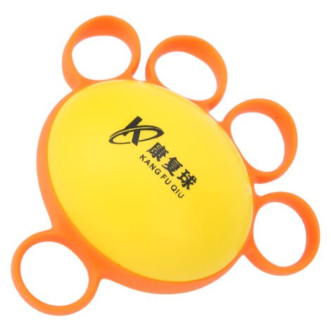 Balle anti-stress pour renforcer la main et les doigts - Exercices de prévention des crampes et rééducation - Orange (1/5)