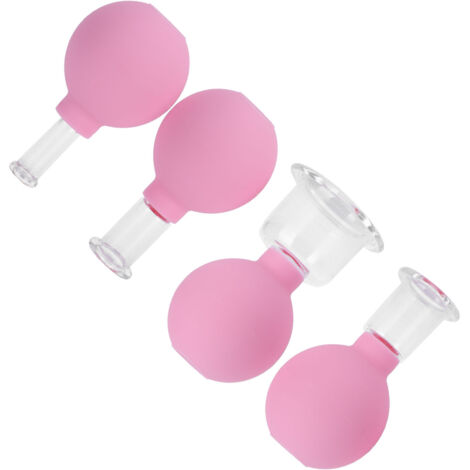 4 Ventouses de Massage Anti-Cellulite en Silicone, Kit de Thérapie par Ventouse pour la Peau à la Maison (1/5)