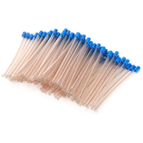 100 pièces Embouts de Suction Dentaires Jetables, Tubes d'Aspiration pour Soins Buccaux, Accessoires d'Hygiène Bucco-dentaire (1/5)