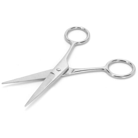 Ciseaux de Barbier Professionnels en Acier Inox - Pour Taille de Barbe et Moustache Homme (MJ-LF011) (1/5)