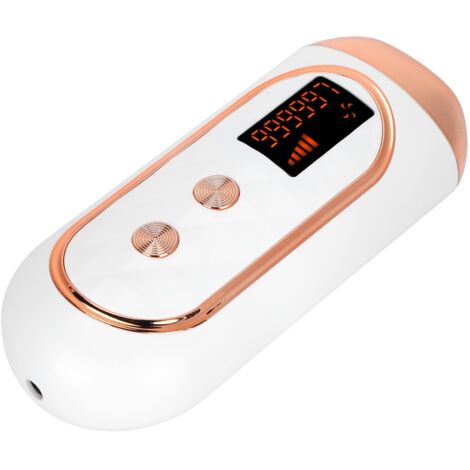 Épilateur Numérique Sans Fil pour Homme et Femme - Épilation Sans Douleur Corps Entier - Écran LCD - Prise Universelle 100-240V - Blanc (1/5)