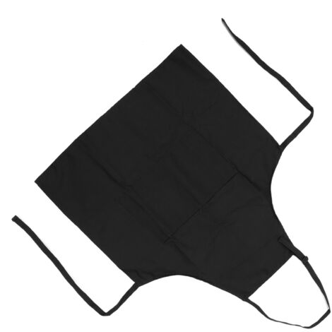 Tablier de Manucure Anti-Eau Unisexe pour Salon, à Sangle Réglable, Couleur Noire (1/5)