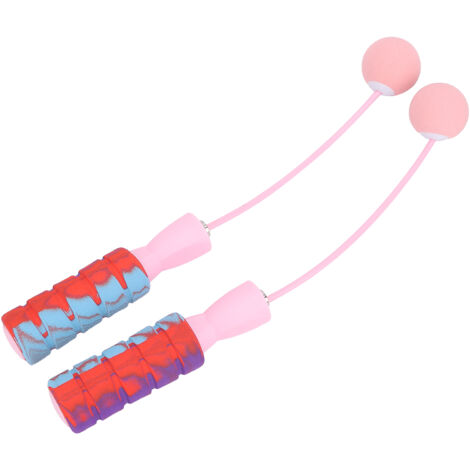 Corde à Sauter Invisible avec Poignée Ergonomique, Entraînement Cardio sans Enchevêtrement (Rose) (1/5)