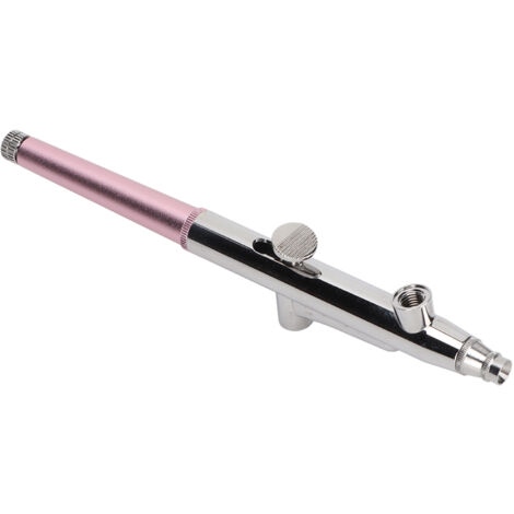 Stylo aérographe manucure rose pour tatouage éphémère et maquillage, avec buse interne. (1/5)