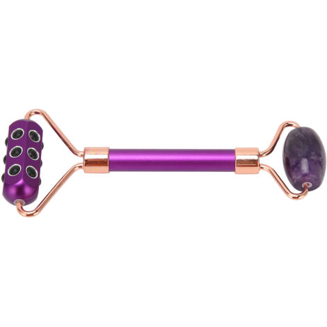 Rouleau de Jade pour le Visage, Roller Anti-Rides en Pierre de Germanium, Outil de Massage Raffermissant M1803P