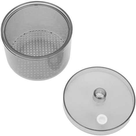 Nettoyeur et Désinfecteur pour Fraises Dentaires, Boîte de Trempage Transparente Gris pour Instruments Dentaires