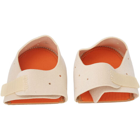 2 Coussinets de Soutien pour Talons - Protection Antidouleur Fasciite Plantaire, Manches Talon Couleur Chair (1/5)
