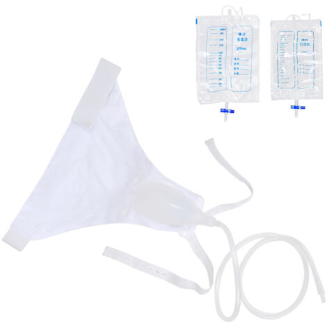 Poche à Urine Discrète en Silicone pour Femmes, Collecteur Urinaire Portable pour Incontinence