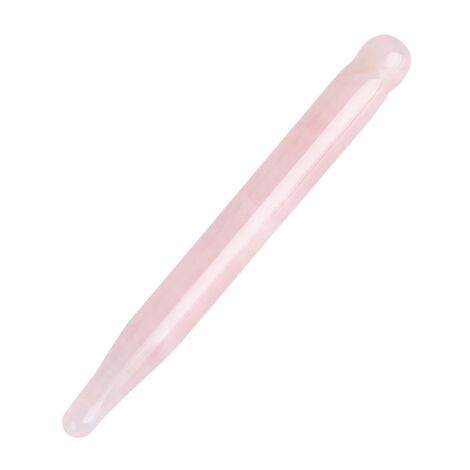 Bâton de Gua Sha en Quartz Rose - Outil de Massage Facial et Détente (1/5)