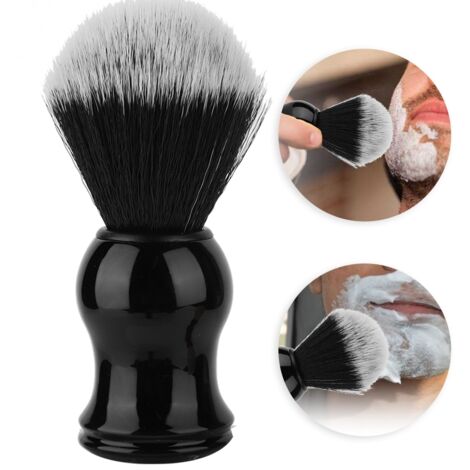 Brosse à Barbe Portable pour Homme - Manche Ergonomique et Poils Doux pour Barbier 02 (1/5)