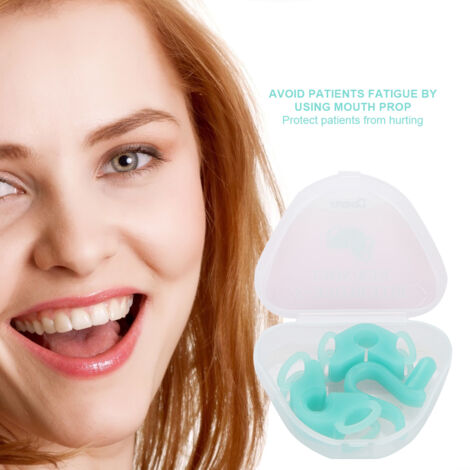 Écarteur buccal en silicone souple pour soins dentaires, séparateur de joues et bloc de morsure (1/5)