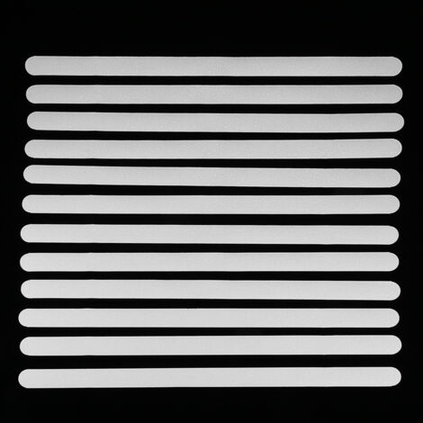12 Bandes Antidérapantes pour Sols et Marches d'Escalier - Adhésif de Sécurité Intérieure