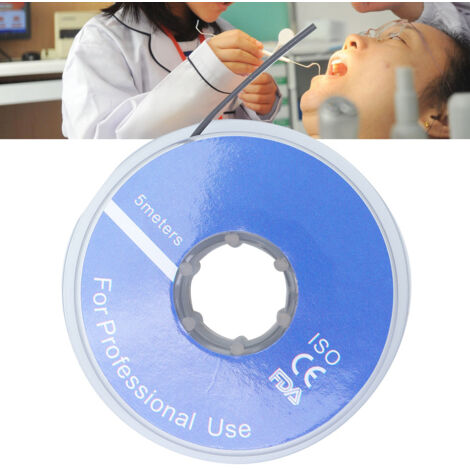 Manchons souples dentaires de 5 m pour fil orthodontique - Accessoires argentés pour dentiste (1/5)
