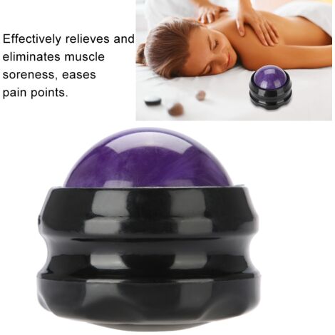 Rouleau de Massage pour Pieds et Dos - Détente Musculaire et Anti-Stress (Violet)