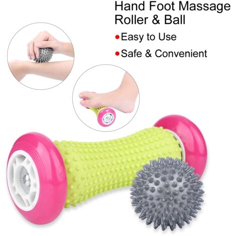Rouleau de massage plantaire pour pieds et mains, soulage douleurs musculaires et fasciite, balle de relaxation et récupération sportive