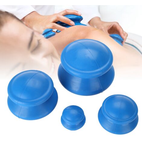 4 Ventouses de Massage en Silicone pour Thérapie par Ventouses et Détente